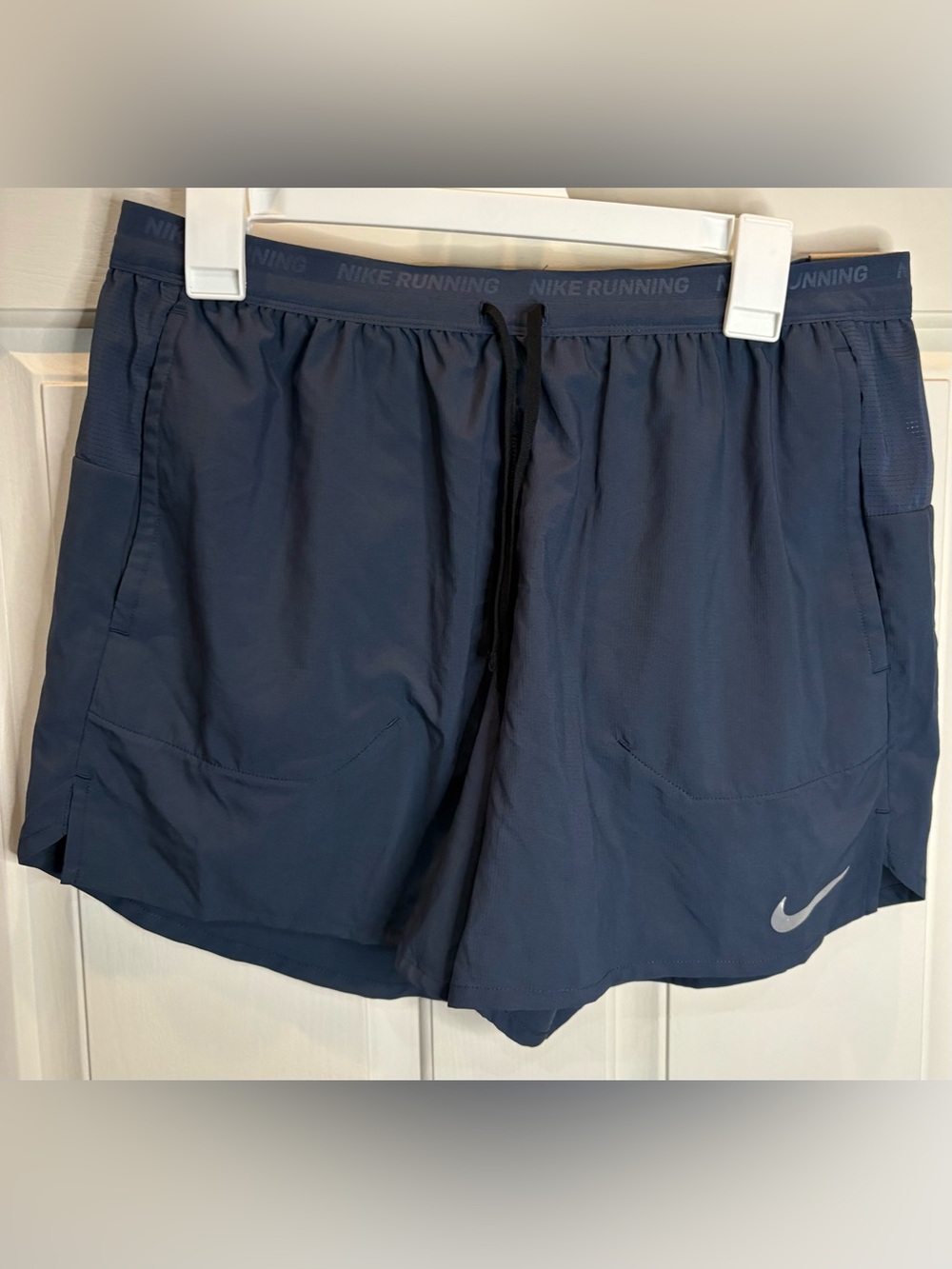 Nike Stride Men's Running Dri-FIT Shorts 5" Blue L Standard Fit Pockets DM4755